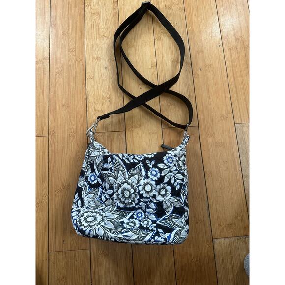 Vera Bradley Carson Hobo Purse in Snow Lotus - Picture 2 of 8